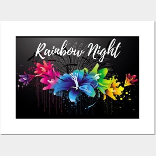 Rainbow Night Posters and Art